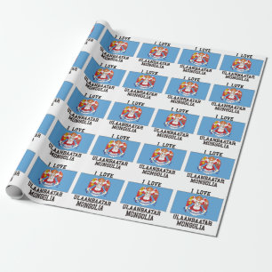 I Liebe Ulaanbaatar Geschenkpapier