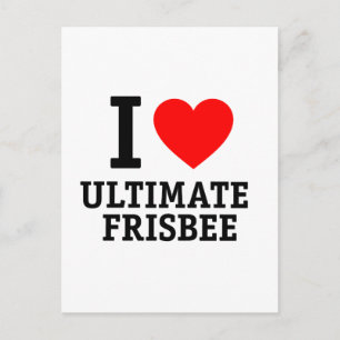 I Liebe Ultimate Frisbee Postkarte