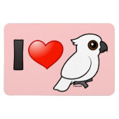 I Liebe Umbrella Cockatoos Magnet (Horizontal)