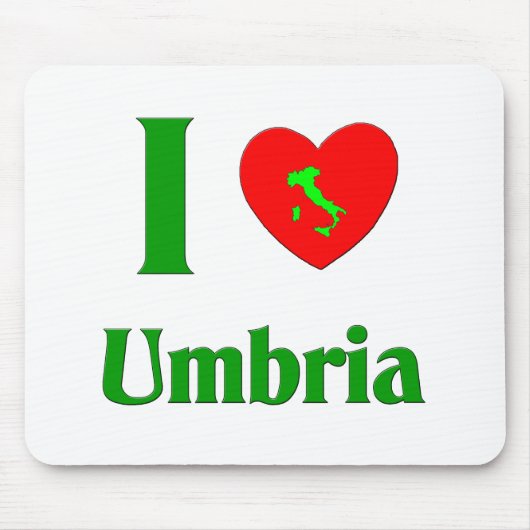 I Liebe Umbrien Italien Mousepad (Vorne)