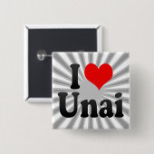 I Liebe Unai, Brasilien Button (Vorne & Hinten)