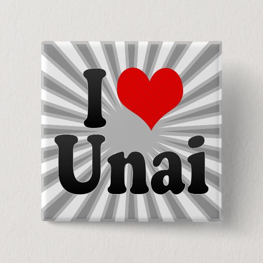 I Liebe Unai, Brasilien Button (Vorderseite)