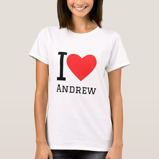 I Liebe und neu T-Shirt (Vorderseite)