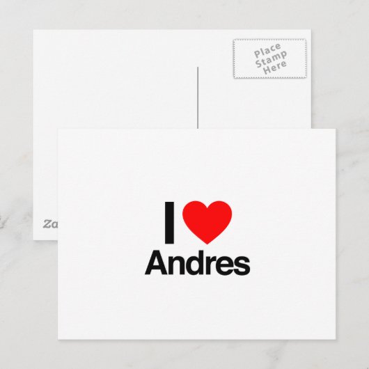 i Liebe und Postkarte (Vorne/Hinten)