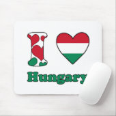 I Liebe Ungarn Mousepad (Mit Mouse)