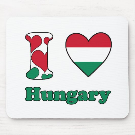 I Liebe Ungarn Mousepad (Vorne)