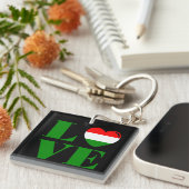 I Liebe Ungarn Schlüsselanhänger (Vorderseite rechts)