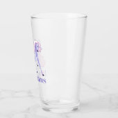 I Liebe Unicorns Niedliches Einhorn Glas (Links)