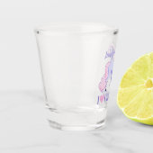 I Liebe Unicorns Niedliches Einhorn Schnapsglas (Links)
