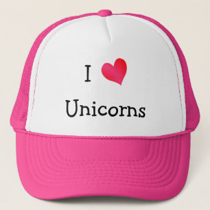 I Liebe Unicorns Truckerkappe