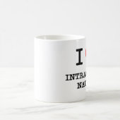 I Liebe-unlenksame Übelkeit Kaffeetasse (Mittel)