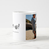 I Liebe uns Script One Foto Black Jumbo-Tasse (Vorderseite)