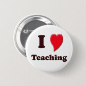 I Liebe-Unterrichten Button (Vorne & Hinten)