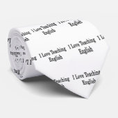 I Liebe-unterrichtendes Englisch Krawatte (Gerollt)