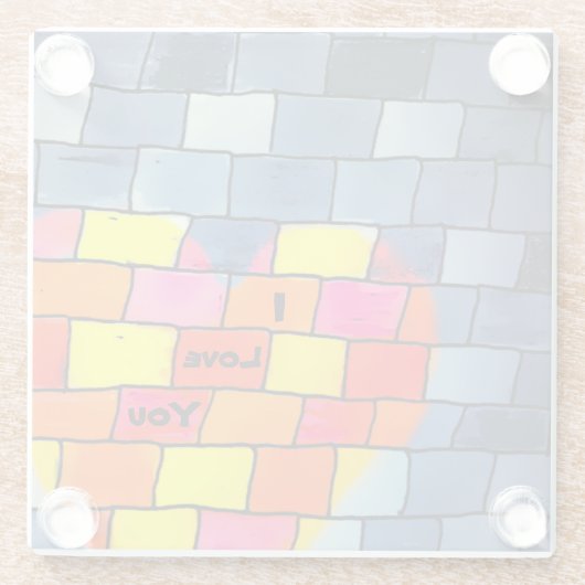 I Liebe Untersetzer (Rückseite)