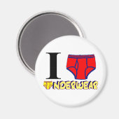 I Liebe Unterwäsche Magnet (Vorderseite/Rückseite)