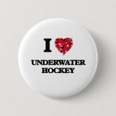 I Liebe-Unterwasserhockey Button (Vorderseite)