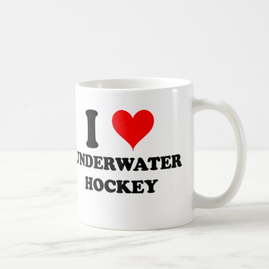 I Liebe-Unterwasserhockey Kaffeetasse (Rechts)