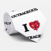 I Liebe unverschämt Krawatte (Gerollt)