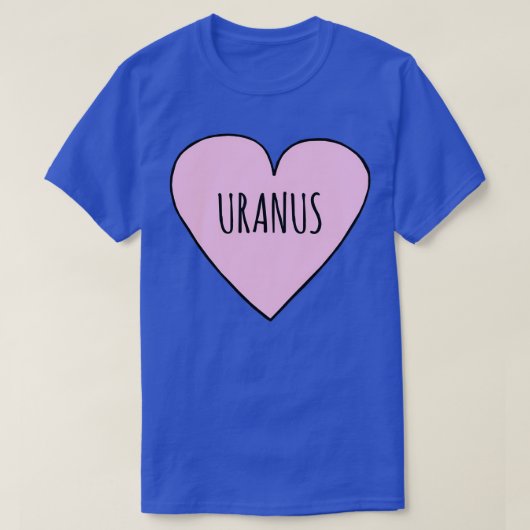 I Liebe Uranus Astronomie und Uranus Lover Valenti T-Shirt (Design vorne)