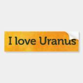 I Liebe Uranus Autoaufkleber (Vorne)