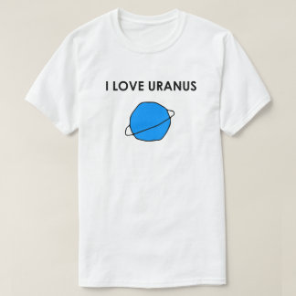 I LIEBE URANUS Heart Space Planets Astronomie Ster T-Shirt