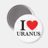 I Liebe Uranus Magnet (Vorderseite/Rückseite)