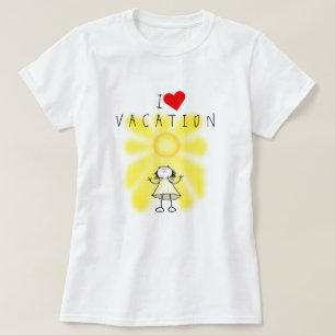 I Liebe Urlaub T - Shirt Sunshine Girl