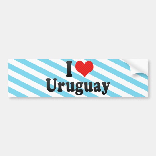 I Liebe Uruguay Autoaufkleber (Vorne)