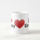 I Liebe Uruguay Kaffeetasse (Mittel)