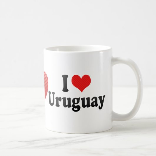 I Liebe Uruguay Kaffeetasse (Rechts)