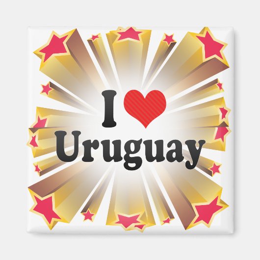 I Liebe Uruguay Magnet (Vorne)