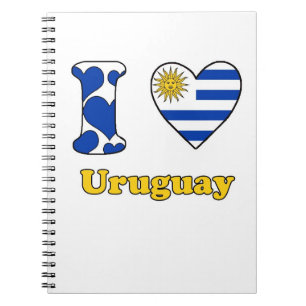 I Liebe Uruguay Notizblock