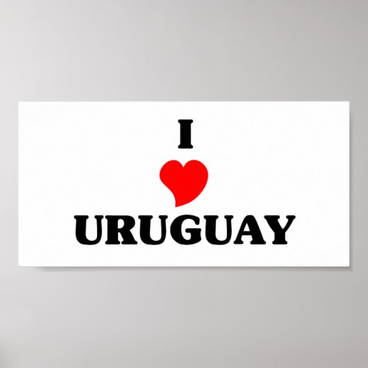 I Liebe Uruguay Poster (Vorne)