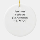 ***I LIEBE US*** CHRISTMAS ORNANANAS KERAMIK ORNAMENT (Hinten)