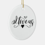 ***I LIEBE US*** CHRISTMAS ORNANANATION KERAMIK ORNAMENT (Rechts)
