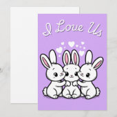 I Liebe US Poly Card Feiertagskarte (Vorne/Hinten)