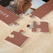 I Liebe us Script Foto Terracotta Puzzle (Seite)