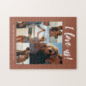 I Liebe us Script Foto Terracotta Puzzle (Horizontal)