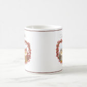 I Liebe Us Typografie Woodland Owls Niedlich Kaffeetasse (Mittel)