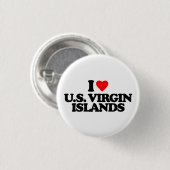 I LIEBE US VIRGIN ISLANDS BUTTON (Vorne & Hinten)