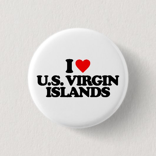 I LIEBE US VIRGIN ISLANDS BUTTON (Vorderseite)