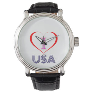 I LIEBE USA ARMBANDUHR
