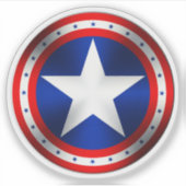 I LIEBE USA-Flagge Aufkleber (Vorderseite)