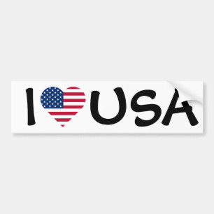 I Liebe USA Flagge Autoaufkleber