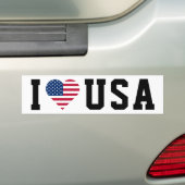I Liebe USA Flagge Autoaufkleber (Auf Auto)