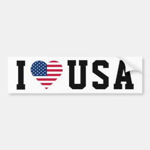 I Liebe USA Flagge Autoaufkleber