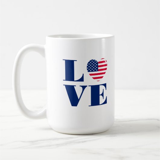 I LIEBE USA KAFFEETASSE (Links)