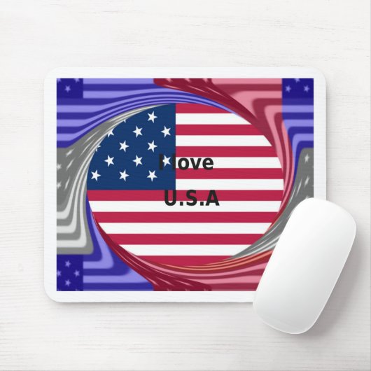 I LIEBE USA MOUSEPAD (Mit Mouse)