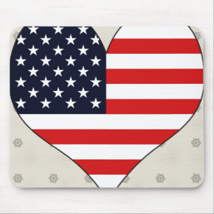 I Liebe USA Mousepad